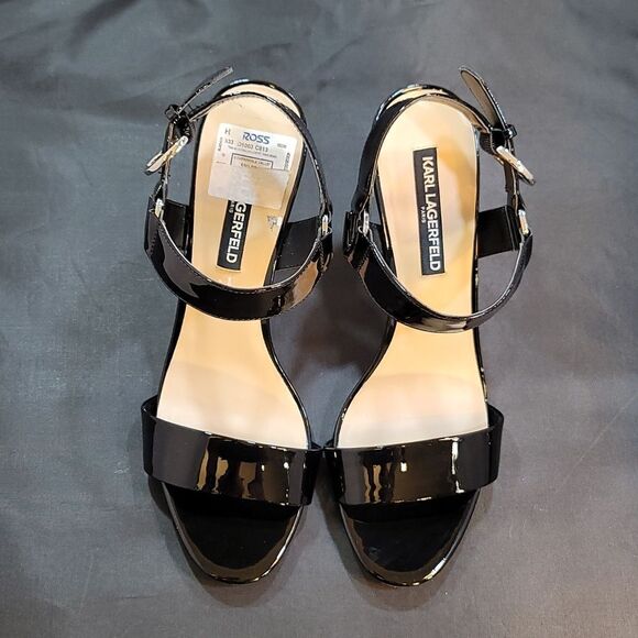 BRAND NEW KARL LAGERFELD PARIS WOMEN'S CIEONE HEELED SANDAL - Picture 2 of 16